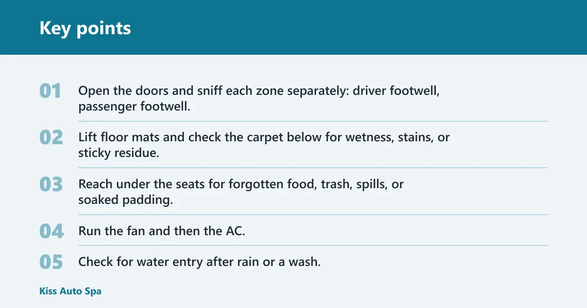 Key points: How do you find the smell source?