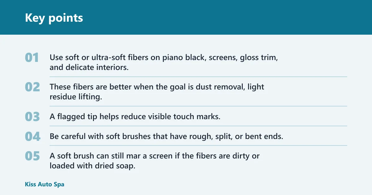Key points: Which bristle type fits each job?