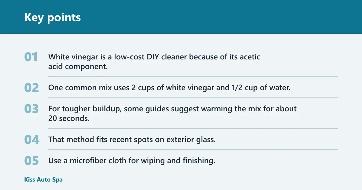 Key points: Which works better on hard water spots?