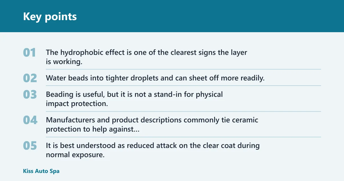 Key points: What ceramic spray does on the road