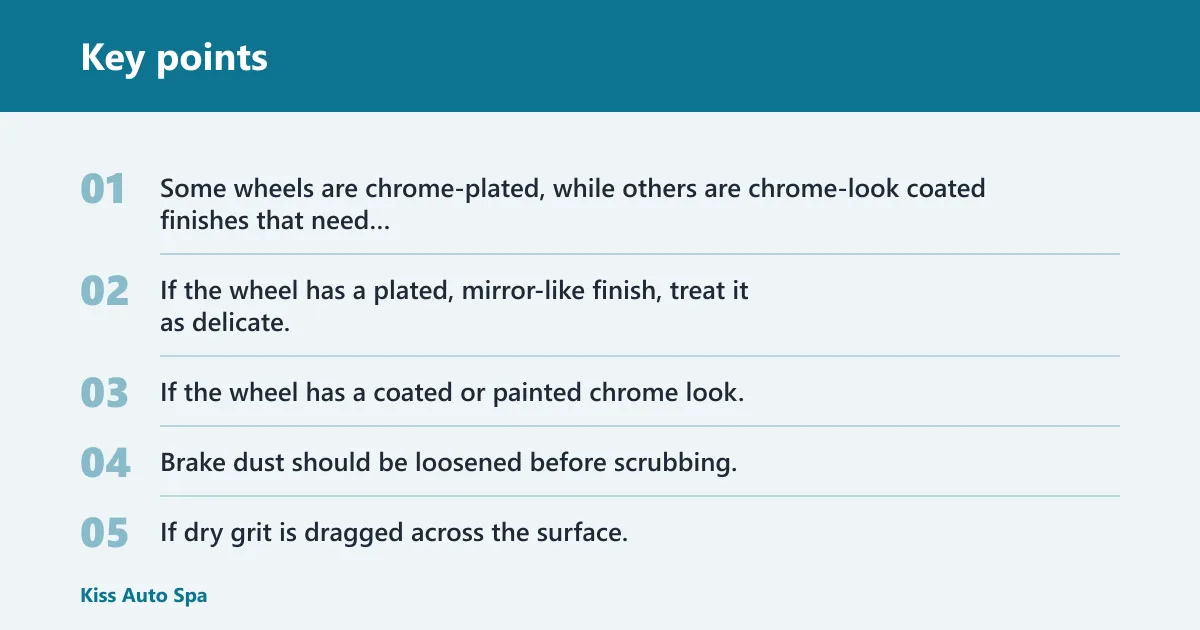 Key points: Why chrome wheels scratch easily?