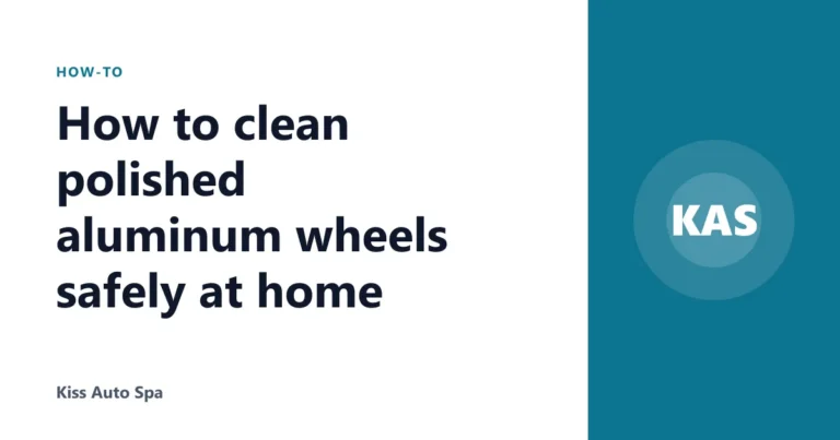 How to clean polished aluminum wheels safely at home
