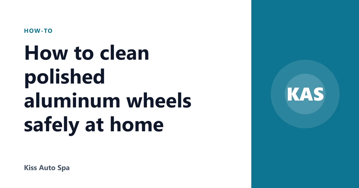 How to clean polished aluminum wheels safely at home
