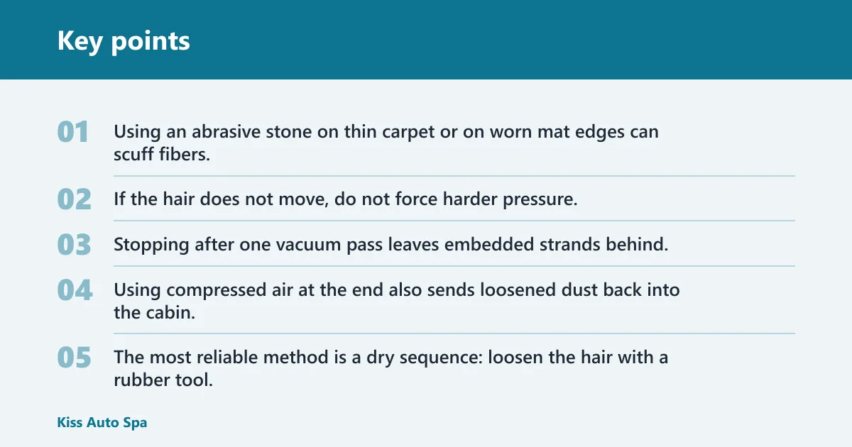 Key points: Common mistakes