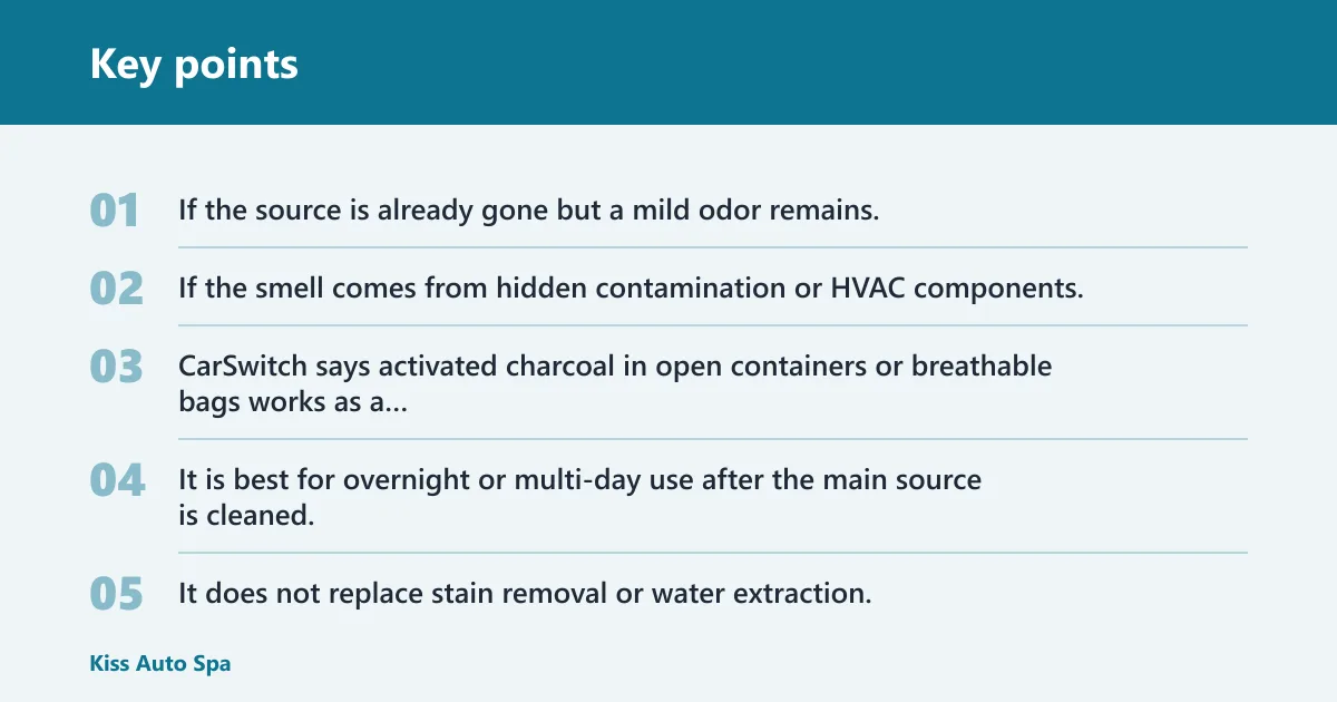 Key points: What is the best proof-based cleanup path for each odor type?