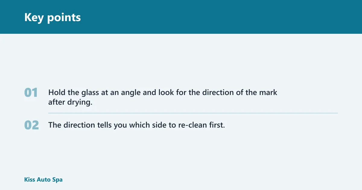 Key points: How do you tell which side is streaking?