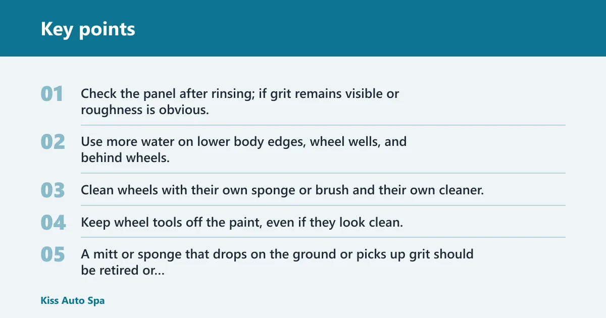 Key points: How do you handle dirt that can scratch faster?