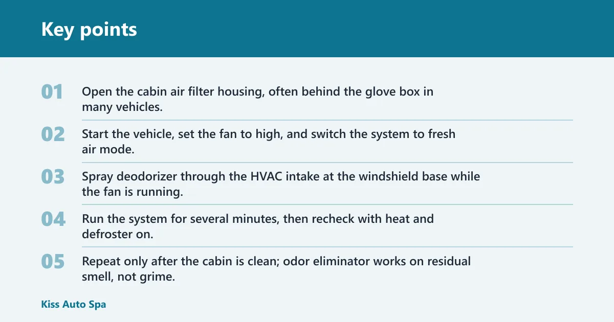 Key points: How do you treat the HVAC system?