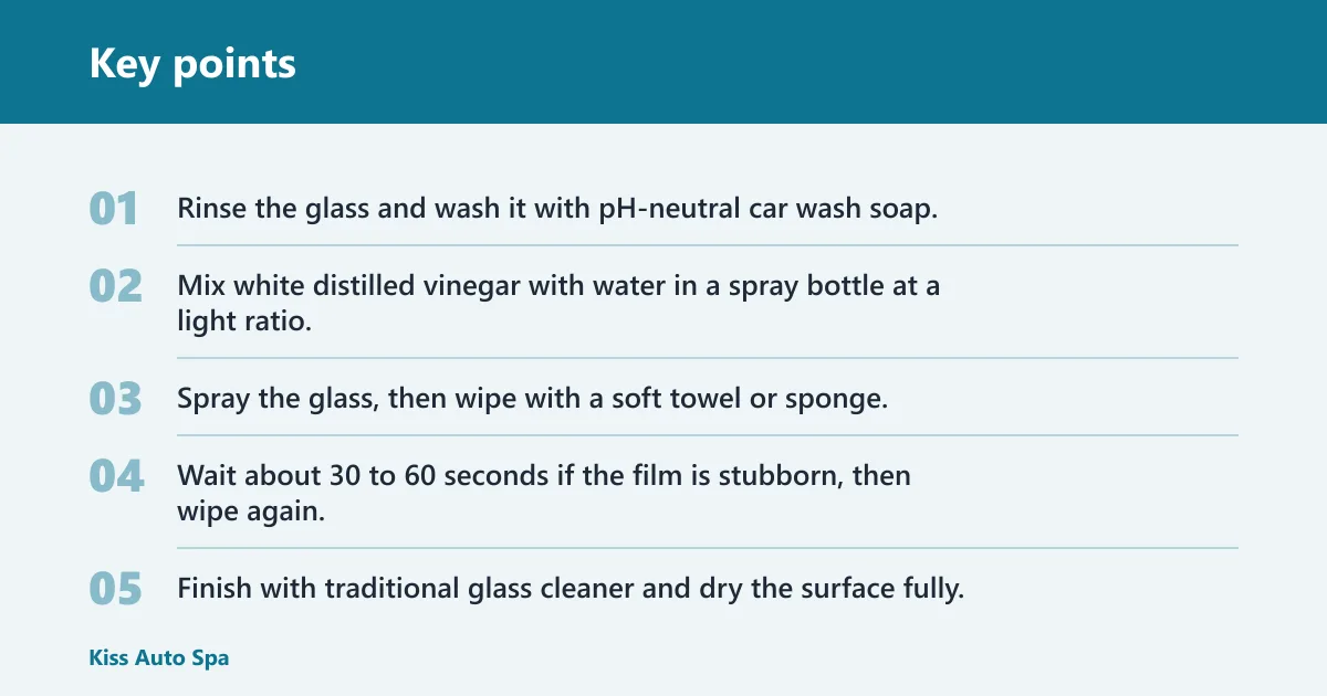 Key points: How do you remove fresh film?
