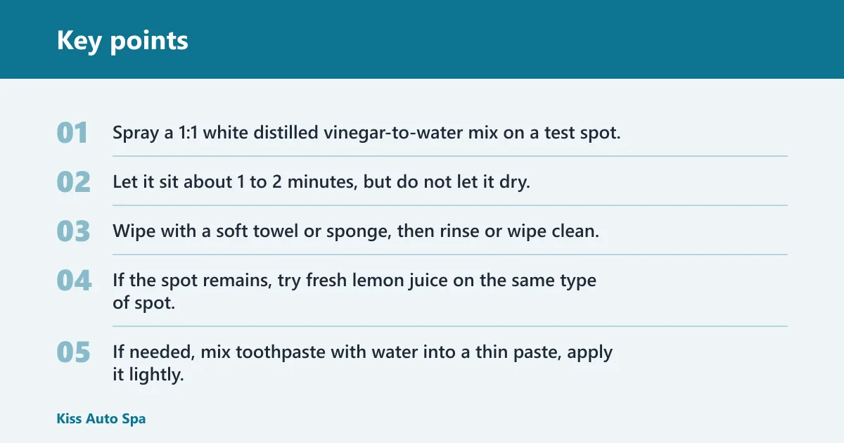 Key points: How do you remove visible hard spots?