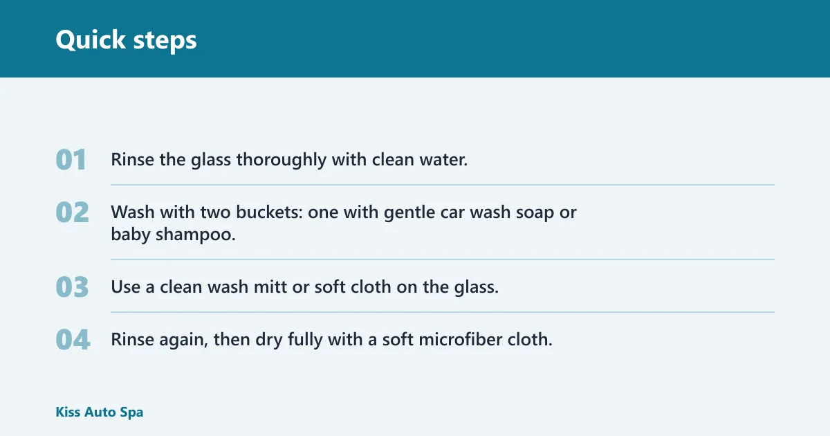 Quick steps: Step 1: rinse, wash, and dry