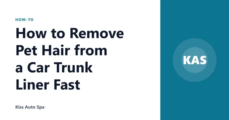 How to Remove Pet Hair from a Car Trunk Liner Fast