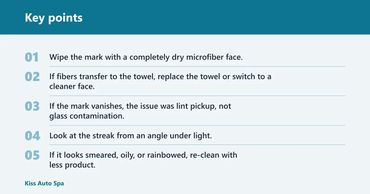Key points: Why does my towel leave lint on car glass?