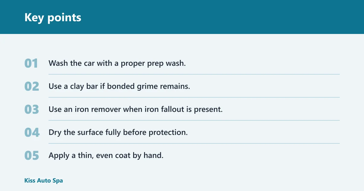 Key points: What wax and sealant do on clear coat