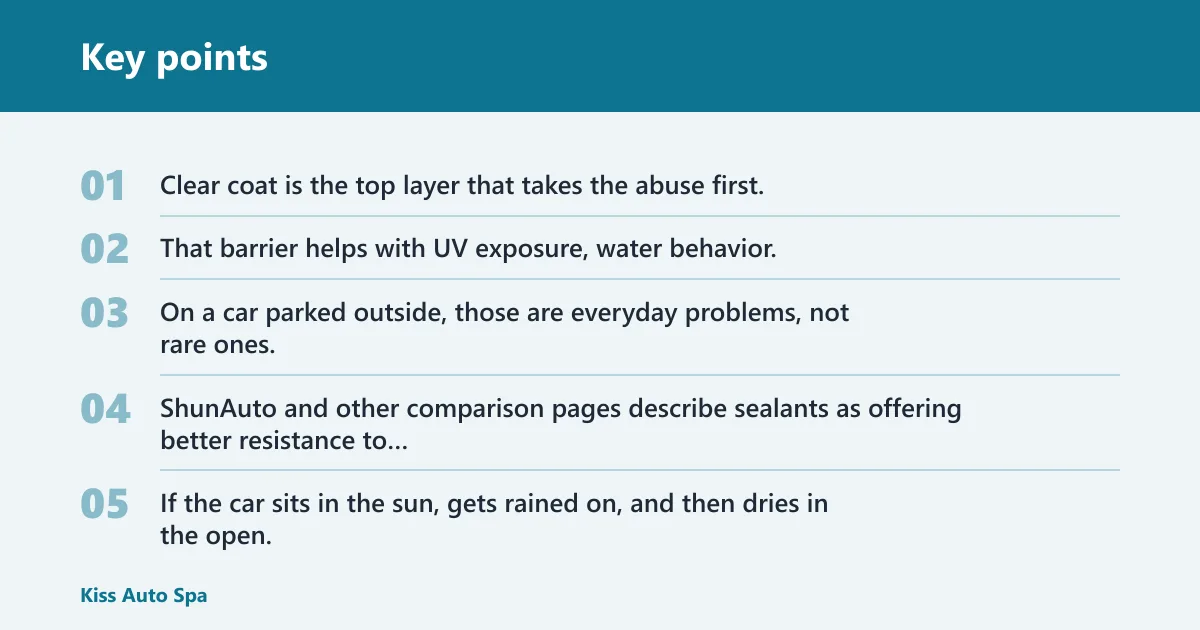Key points: What does sealant protect on a daily driver?