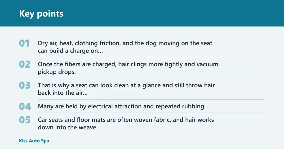 Key points: Why pet hair sticks so hard