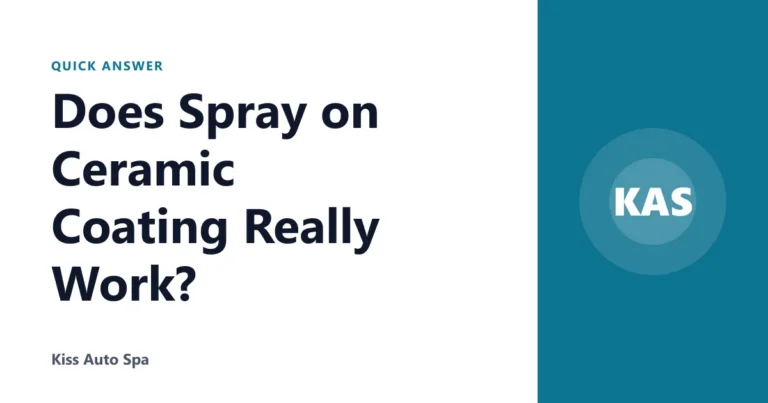 Does Spray on Ceramic Coating Really Work?