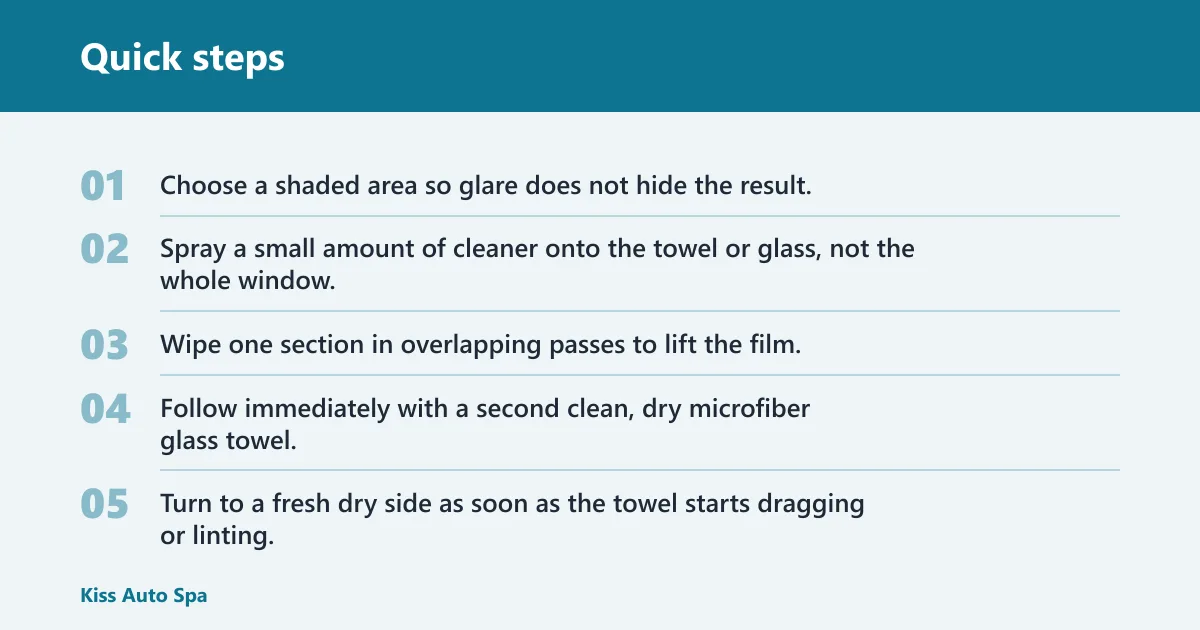 Quick steps: How do you fix streaky car windows?