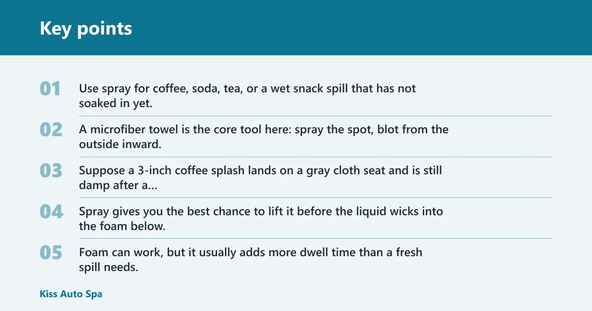 Key points: Which stain type fits each format?