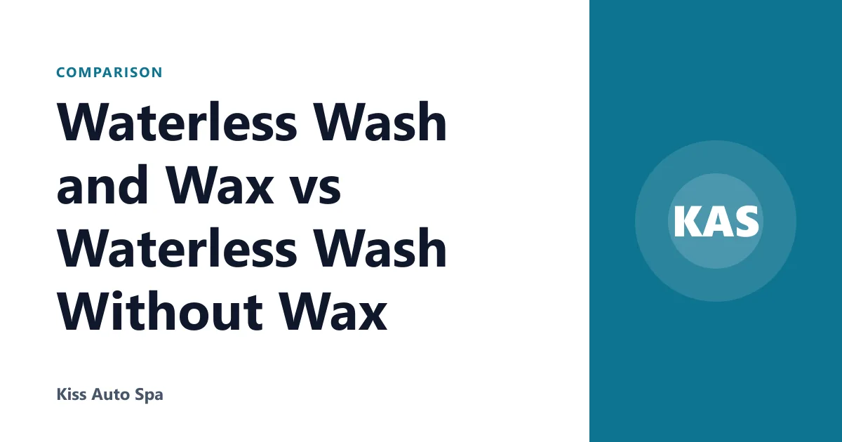 Waterless Wash and Wax vs Waterless Wash Without Wax