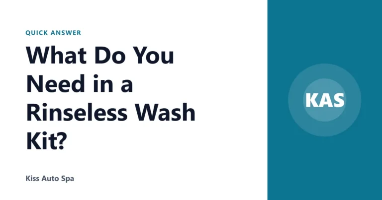 What Do You Need in a Rinseless Wash Kit?