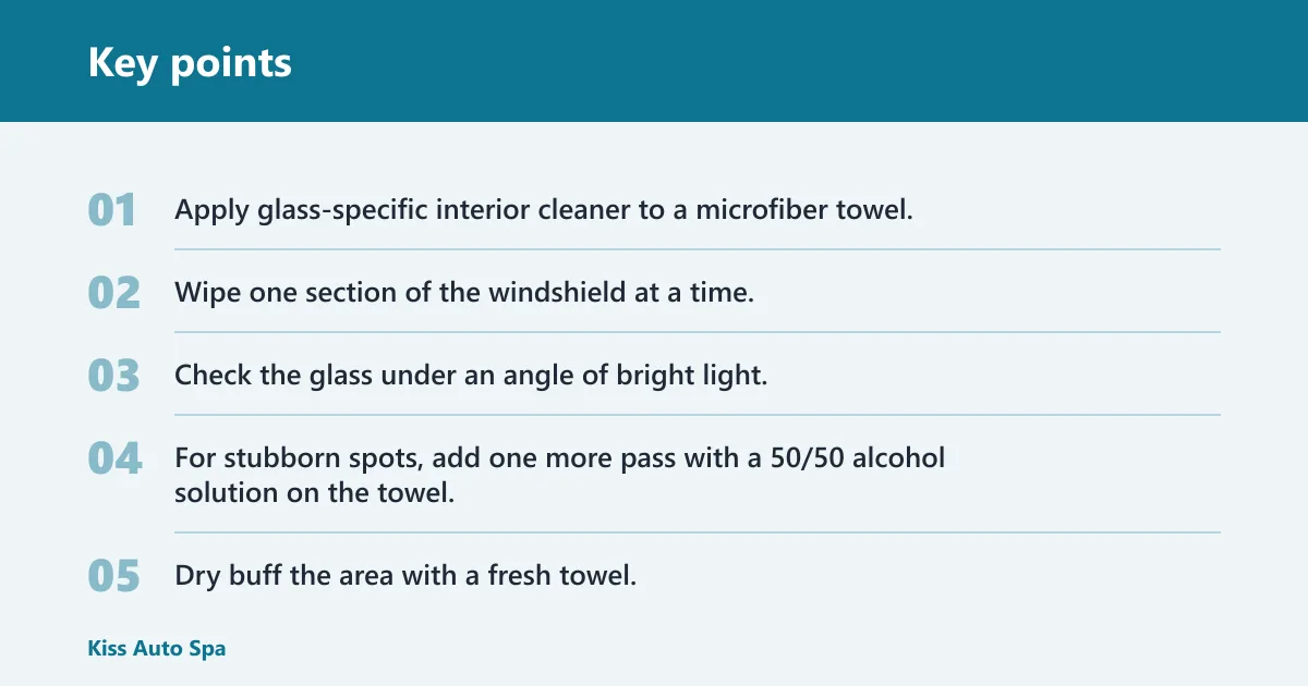 Key points: How do you remove oily film and haze?