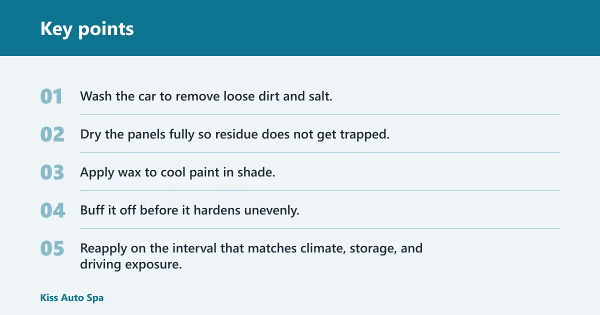 Key points: Waxing mistakes that reduce protection