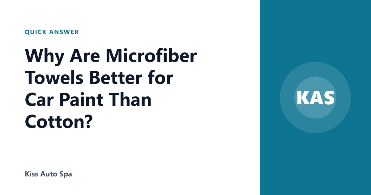 Why Are Microfiber Towels Better for Car Paint Than Cotton?